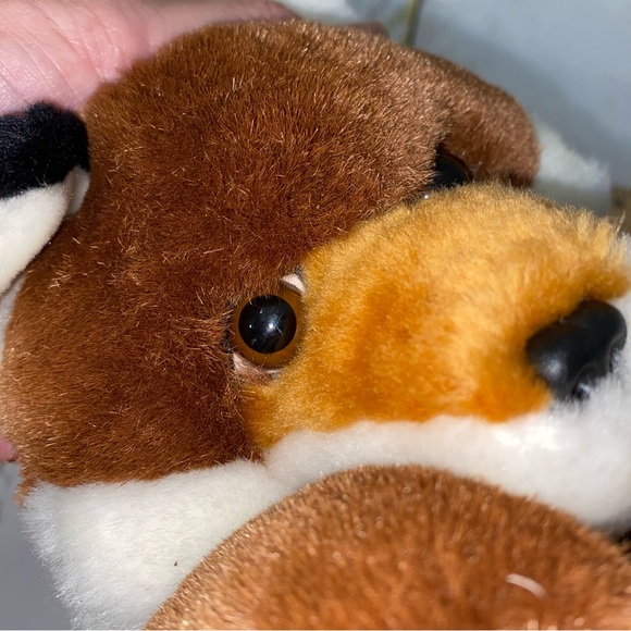 Vintage 24K Polar Puff SHY FOX Plush Toy Stuffed Animal RARE ‘89 Glass Eyes - Picture 6 of 13